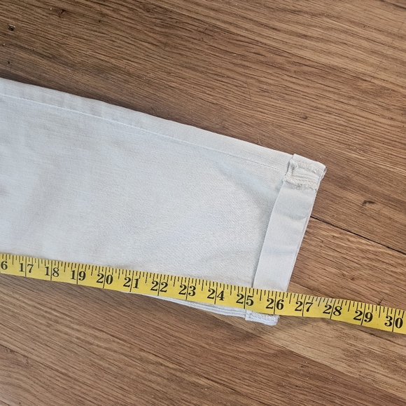 AG Adriano Goldschmied Cream Stilt Roll Up Jeans Women's 29" Waist X 26" Inseam - Picture 13 of 16